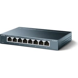 Resim TP-Link TL-SG108 8 Port Gigabit Masaüstü Switch Çelik Kasa 