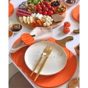 Resim Balkabağı Peçete Halkası & Peçete Yüzüğü 2'li 