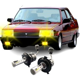 Resim Tofaş Uyumlu ŞAHİN H4 SARI LED OTO AMPULÜ PHOTON ZERO YELLOW 