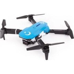 Resim Yıldız İha İlk Dronum Katlanır Çift Kameralı Tek Tuşla Iniş Kalkış Başlangıç Drone Modeli 