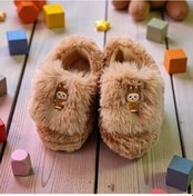 Resim Bebek Çocuk Panduf Açık Kahverengi 