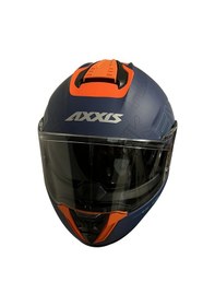 Resim Axxis Hawk SV Evo Cubik C7 Motosiklet Kaskı Mat Mavi 