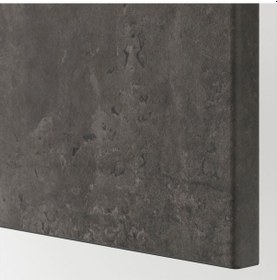 Resim Tv Sehpası, Venge-koyu Gri Taş Görünümlü, 120x40x74 Cm, Kallvıken Gri 