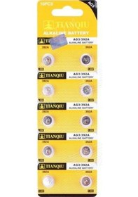 Resim Tianqiu Ag3 Lr41/392 Alkalin 10lu Düğme Pil 
