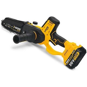 Resim Sgs5310 20cm 20 V 4 Ah Profesyonel Kömürsüz Budama Testeresi Ağaç Kesme Makinası Motoru 