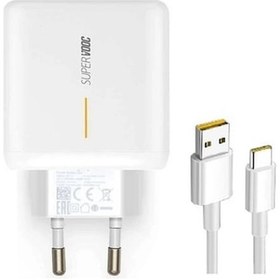 Resim Axya Oppo Uyumlu Super Vooc Şarj Cihazı Aleti 65W 5A Set 