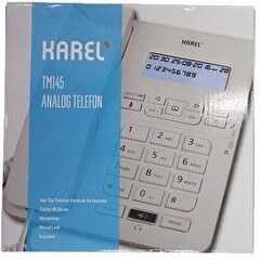 Resim Karel TM-145 Beyaz Masaüstü Telefon 