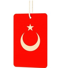 Resim Türk Bayrağı Baskılı Oto Kokusu - 