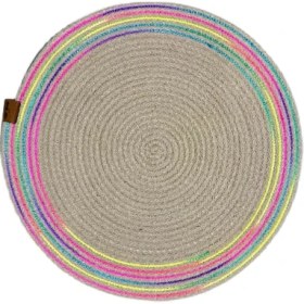 Resim Epilons Decohandy 39CM Neon Renkli Şeritli Jüt Örme Supla Amerikan Servis 