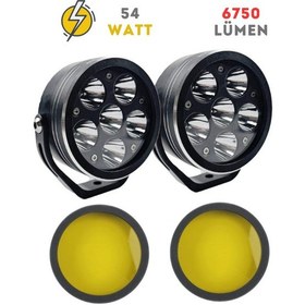 Resim Knmaster Sunny6 54w Motosiklet Led Sis Farı 