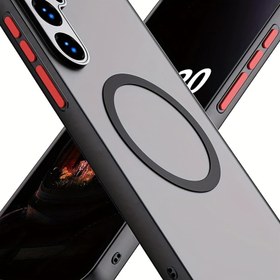 Resim Galaxy S25 Edge, S25 FE, S25, S Güçlü Manyetik Şok Emici Kılıf için Hybrid Mat Şeffaf Yumuşak Kapak S25 Ultra, S24 FE, S24, S24 Plus, S24 Ultra A26, A36, A56, A16, A55 