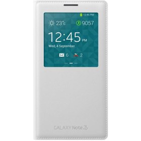 Resim Galaxy Note 3 Neo N7500 ile Uyumlu S View Cover Kılıf Beyaz EF-CN750BWEGWW 