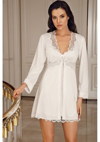 Resim İmaj 1110 Çeyizlik Dantelli Penye 6'lı Set -ekru Ekru 