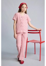 Resim Defacto Regular Fıt 2li Pijama Takımı Kız Çocuk H2657a826spbr96 Pembe-br96 