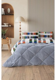 Resim Veluna Çift Kişilik Wellsoft Yorgan Uyku Seti Çok Renkli 