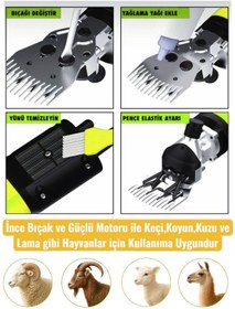 Resim SCHMITZER Pro Seri Metal Şanzuman Profesyonel Koyun Keçi Kırpma-Kırkma Makinası 6 Kademe Devir Ayarlı 
