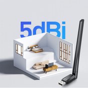 Resim Zilvana Wi-Fi 6 USB Kablosuz Ağ Adaptörü | 1200Mbps Hız | Harici Antenli | PC & Laptop Uyumlu Kolay Kurulum 