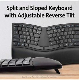 Resim Kensington Pro Fit Ergonomik Kablosuz Klavye (K75406US) 