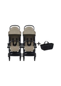 Resim Bumprider Connect³ İkiz Bebek Arabası Black - Sand & Yan Düzenleyici Çanta 