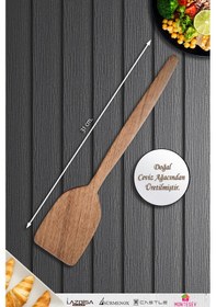 Resim Doğal Ceviz Ağacı Ahşap Tahta Kaşık Seti Ağaç Kaşık 2li Set 03 Ahşap 