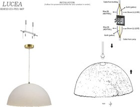 Resim Lucea Rabin 03 Büyük Boy Tekli Sarkıt 
