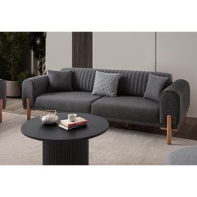 Resim EDSY HOME Galata 3'lü Koltuk Antrasit 