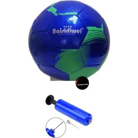 Resim Top Rock Store Parlak Dikişli Futbol Topu Tüm Sahalara Uygun Şişirme Pompası Hediyeli 