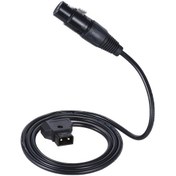 Resim Geeksen V-mount Pilat İçin D-tap Erkek - Xlr 4 Pin Dişi Güç Adaptör Kablosu 100cm 