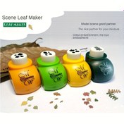 Resim Model sahneleri için 1Set DIY yaprak yapıcılar, Planlayıcı sahne dekorasyonu ve kişisel planlama için, 4 adet yapay ultra-ince yaprak baskı kağıdı gönderilir 