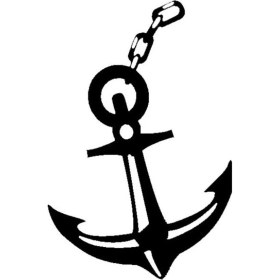 Resim Gemi Çapası (Oto-Motor-Laptop-Duvar-Dekor) 20 x 30 cm 