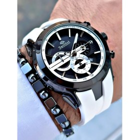 Resim Bentini Slikon Kayışlı Fonksiyonlu Erkek Kol Saati 