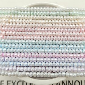 Resim 130 adet 4mm Parlak Katı Renkli Yüksek Parlaklıklı Jöle Pirinç Boncuklar - Pastel & Canlı Tonlar DIY Takı Yapımı, Bilezikler, Kolyeler, Küpeler için El Yapımı Malzemeler 