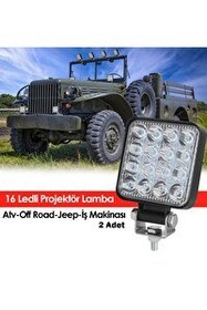 Resim Goodpag 16 Ledli ATV Off Road Jeep-İş Makinesi Projektör Lamba - 2 Adet 