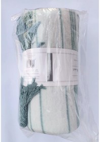 Resim Battaniye Pamuk Dız 130 170 Yesıl Y 