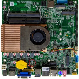 Resim Elsky QM10H-I3-2LAN Intel Core i3 10110U Endüstriyel Mini ITX Anakart 