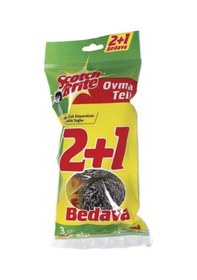 Resim Scotchbrite Paslanmaz Çelik Bulaşık Teli 3'lü 