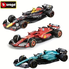 Resim Burago 1:43 Ölçekli Red Bull RB20 SF24 & ASTON MARTIN AMR23 Formula 1 Döküm Koleksiyonluk - Hava Koşullarına Dayanıklı Çinko Alaşım Yarış Arabası Modeli 