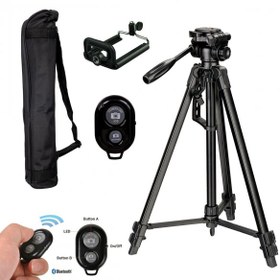 Resim iPhone 13 Pro Max İçin 157Cm Bluetooth Kumandalı Tripod 