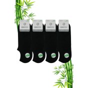 Resim Dayco Premium Bambu Sneakers Görünmez Spor Çorap 4'lü Siyah 