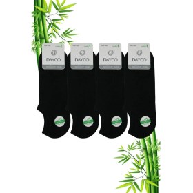 Resim Dayco Premium Bambu Sneakers Görünmez Spor Çorap 4'lü Siyah 