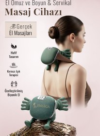 Resim EN SİGA Şarjlı El Omuz ve Boyun & Servikal Masaj Cihazı | Kaslar için Gerçek El Masajları, 