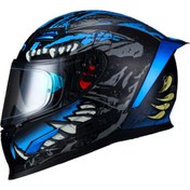 Resim Sway 817 Blue Beast Full Face Motosiklet Kaskı 