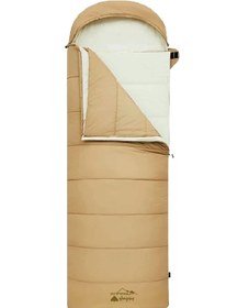 Resim Nurgaz Campout 4 Mevsim Uyku Tulumu Sökülebilir İçlikli Sarı 