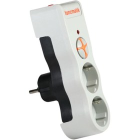 Resim Tunçmatik TSK19021 1050 Jolue 2 Bölmeli Beyaz Akım Koruma Prizi 