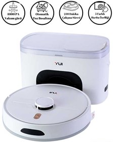 Resim Yui RS16 Pro Akıllı Robot Vacuum & Mop Süpürge Otomatik Toz Boşaltma Beyaz 