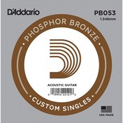 Resim D'Addario PB053 Phosphor Bronze Wound Akustik Tek Tel 