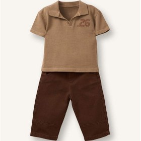 Resim Defacto Gabardin 2li Takım Erkek Bebek G8763a526smbg106 Bej-bg106 