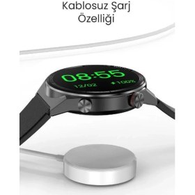 Resim pazariz Akıllı Saat Gt3 Max 3 Erkeklere Özel Premium 44mm Ios Ve Android Uyumlu Deri Kordon Hediyeli 