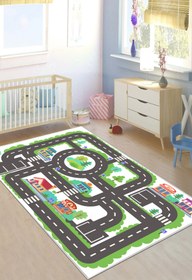 Resim df home Çocuk odası Genç odası Oyun Halısı Kaymaz Taban Yıkanabilir KC38 