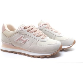 Resim Hammer Jack Peru Hakiki Süet Deri Bej Renk Kadın Günlük Spor Ayakkabı 